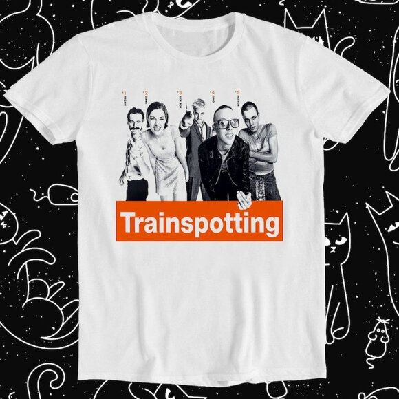 Trainspotting 90s Cult Movie Funny Meme Fan Gift Graphic Style T-shirt 159 - Picture 1 of 5